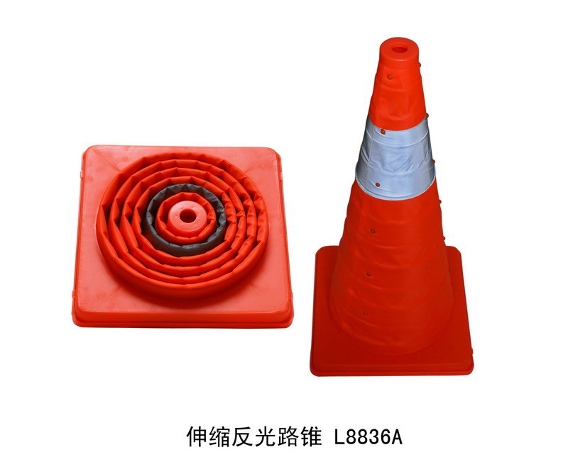 L8836A Retractable reflective road cone