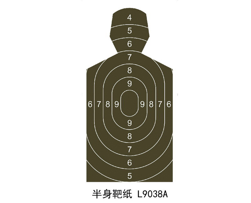 L9038A bust target sheet