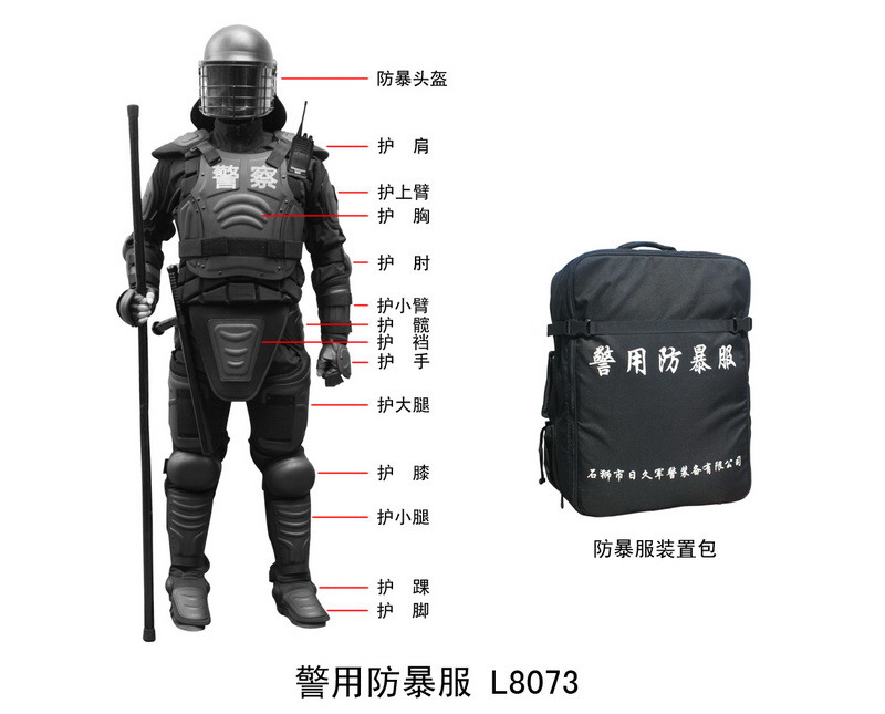 L8073 police in riot gear (American)
